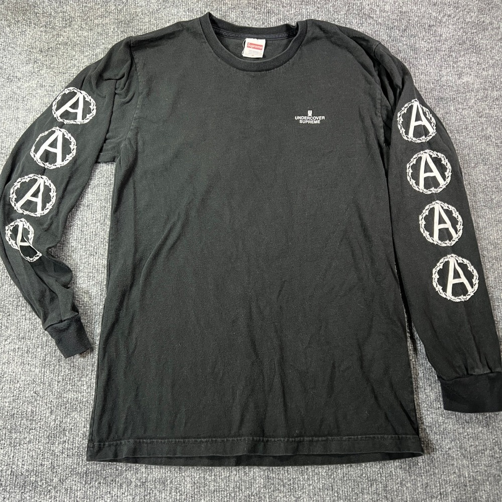 Supreme Undercover Anarchy Long Sleeve T-Shirt Black Mens Medium Graphic Tee
